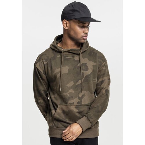 Urban Classics High Neck Camo Hoody olive camo Slike