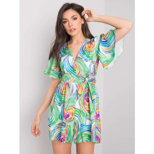 RUE PARIS Jumpsuit-CHA-KO-0712.68P-white-green Cene