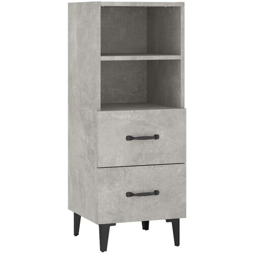  Komoda siva boja betona 34 5x34x90 cm od konstruiranog drvo Slike