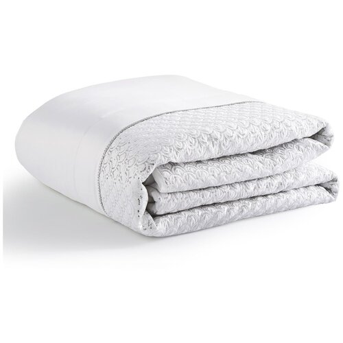Catherine Lansfield Belo prešito pregrinjalo iz mikrosatena 240x260 cm Deco Sequin – Cene