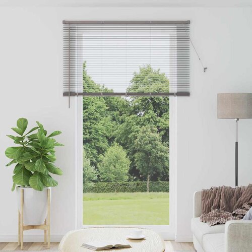 vidaXL Zavjesa za prozor sa zavjesama Ostalo Srebrna 80 x 130 cm Aluminij Cene