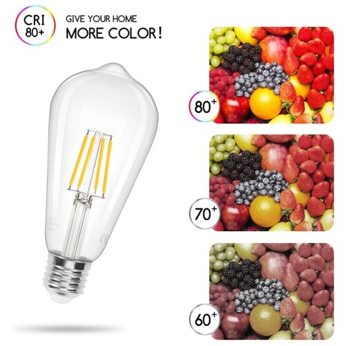 Aigostar led sijalica filament ST64 E27/4W/230V 2700K Slike