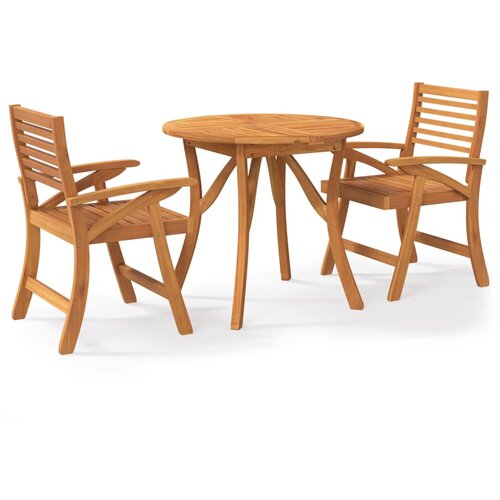 vidaXL Vrtna garnitura - 3-dijelni vrtni blagovaonski set od masivnog bagremovog drva - &Oslash; 85 cm 2 Cijene