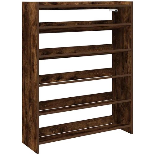 Maison Chic Regal za čevlje - Polica za čevlje dimljen hrast 80x25x100 cm inženirski les, (21777995) Cene