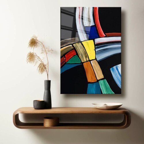 WALLXPERT Dekorativna slika na kaljenom staklu, 40x60cm, Šareno Cene