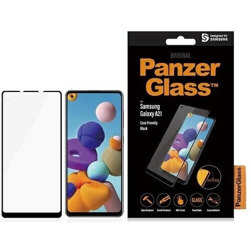 PanzerGlass KALJENO STEKLO ZA OVITEK SAMSUNG GALAXY A21 REGULAR Z OKVIRJEM, (21911523) Slike