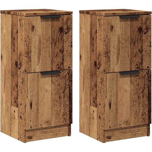 Maison Chic Komoda - Predalnik 2 kosa starinski les 30x30x70 cm inženirski les, (21721449) Slike