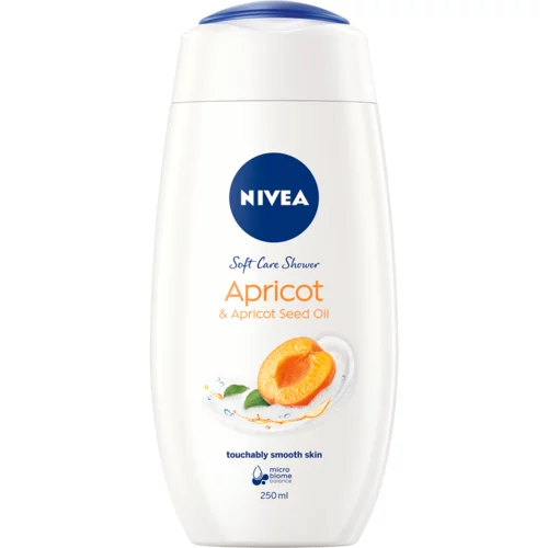 Nivea Care & Apricot kremni gel za prhanje 250 ml za ženske
