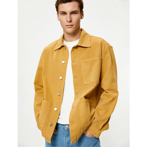 Koton Shirt Jacket Classic Collar Pocket Detailed Buttoned