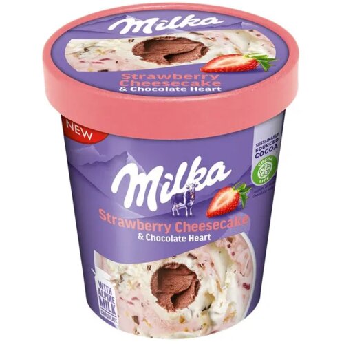 Milka Sladoled strawberry cheesecake 480ml Cene