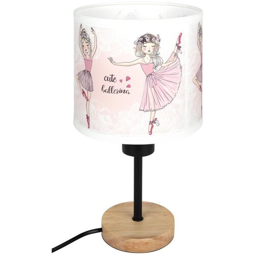 Brilagi Stona lampa BOBO WOOD 1xE27/25W/230V hrast/crna/bela/ružičasta/baletanke Slike