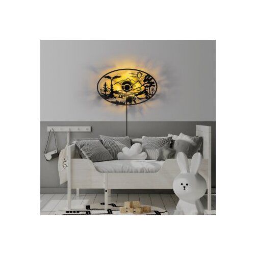 Opviq nature black wall lamp Cene