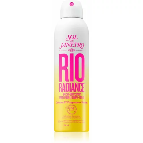 Sol de Janeiro Rio Radiance osvježavajući hidratantni sprej za zaštitu kože SPF 50 200 ml