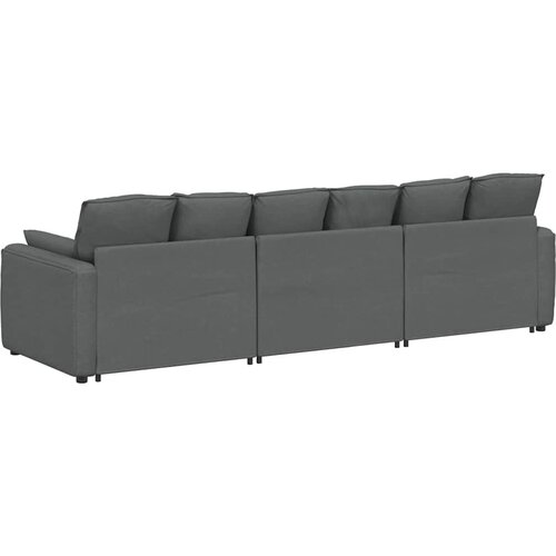  Modularna sofa s jastucima tamno siva Slike