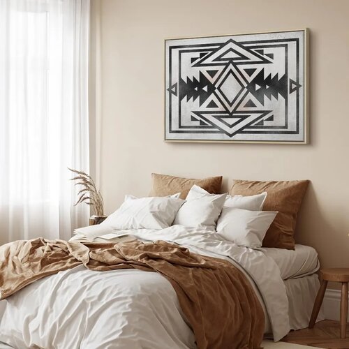  Slika - Ethnic Pattern (1 Part) Wide 120x80 U prirodnom drvenom okviru Slike