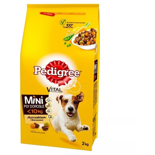 Pedigree Briketi za male rase pasa, živina povrće, 2kg Slike