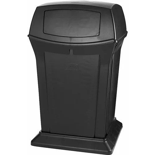 Rubbermaid Protipožarna posoda za odpadke (PE), prostornina 170 l, ŠxVxG 632 x 1054 x 632 mm, črna
