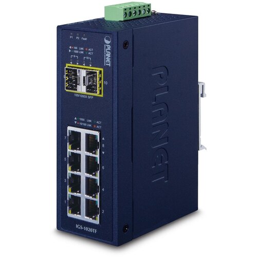Planet IGS-1020TF network switch Unmanaged Gigabit Ethernet (10 /100 /1000) Blue Slike