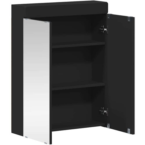  Kupaonski ormar s ogledalom TULUM Crna 60 x 16 5 x 78 cm Slike