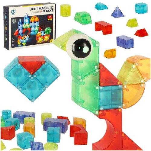  3D magnetne kocke LED svjetleće 32 el. Cene