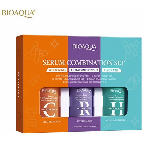 Bioaqua set seruma Vitamin C, Retinol, Hijaluron 30ml x 3kom Slike