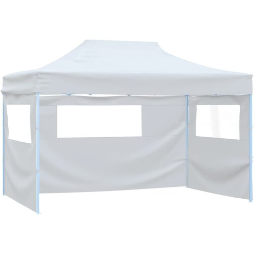  Sklopivi &scaron;ator za zabave s 3 bočna zida 291x413x315 cm bijeli Cijene