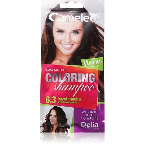 Delia Cosmetics Cameleo Coloring Shampoo šampon za toniranje za kosu nijansa 6.3 Hazel Mocha 40 ml Cijene