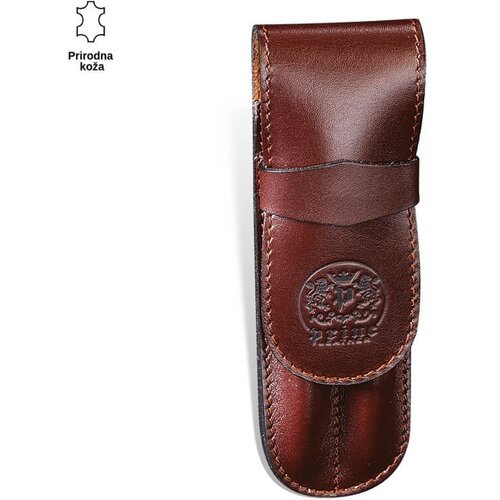 PRINC LEATHER Kožna futrola za dve olovke, Braon Cene