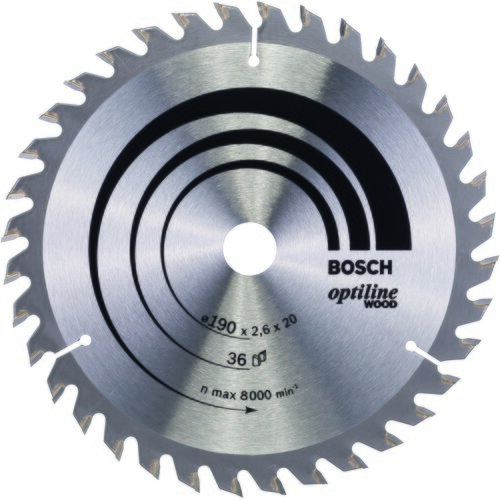 Bosch list kružne testere optiline wood 2608640613, 190 x 20/16 x 2,6 mm, 36 Cene