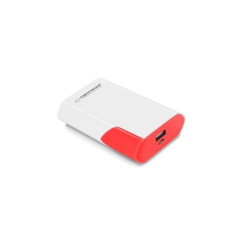 Powerbank ESPERANZA BOSON, 6000mAh, WHITE/RED, EMP111WR Slike