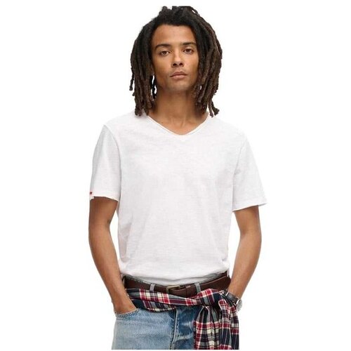 Superdry bela muška majica SDM1012077A-01C Cene