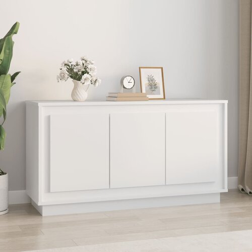  Komoda bijela 102 x 35 x 55 cm od konstruiranog drva Cijene