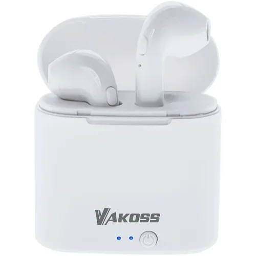 Vakoss SK-832BW brezžične bluetooth slušalke bele + priklopna postaja