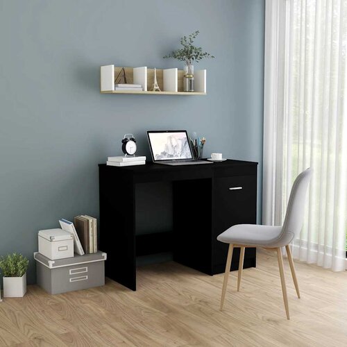  Radni stol crni 100 x 50 x 76 cm od konstruiranog drva Cene