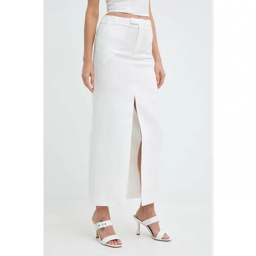 Bardot Lanena suknja SITA boja: bijela, maxi, ravna, 59262SB