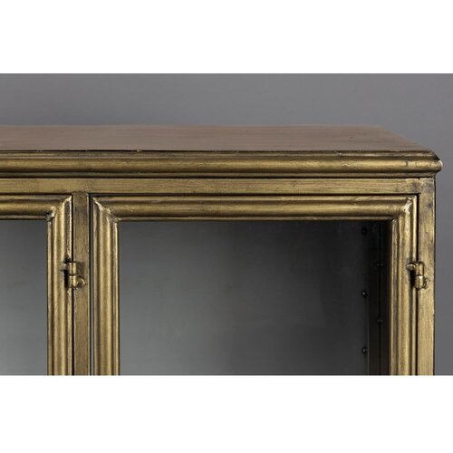 Dutchbone kovinska vitrina v zlati barvi 100x80x38,5 cm gertlush &amp;ndash; Slike