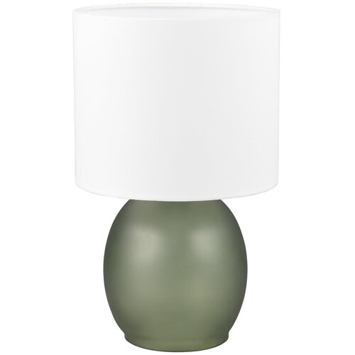 Tri O Bela/zelena namizna svetilka s tekstilnim senčnikom (vi&amp;scaron;ina 29 cm) Vela &amp;ndash; Slike