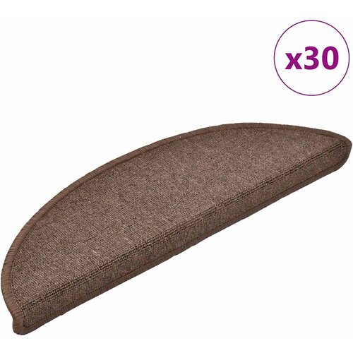 vidaXL Podloge za stopnice 30 kosov Kava rjava 56x17x3 cm Cene
