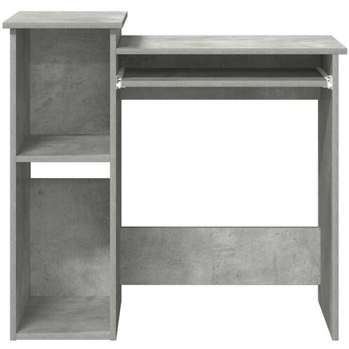  Radni stol s policama siva boja betona 84x40x78 cm drveni Slike