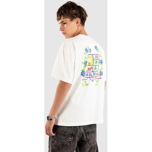 A-Lab Crossstitch Boxy T-shirt blanc white Slike