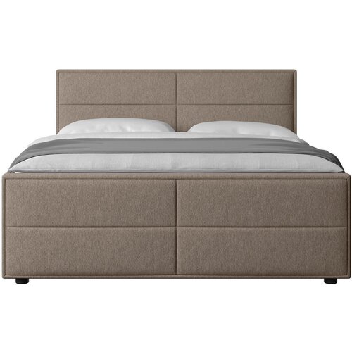 MID.YOU postelja boxspring 180 cm x 200 cm , les, kovina, umetna masa, tekstil bež Slike