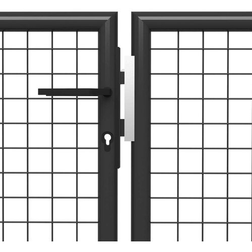  Vrata čelična 350 x 100 cm antracit Slike