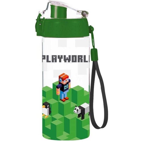 Oxy Bag Playworld: steklenica za vodo s pikseliranim vzorcem - 500 ml Slike