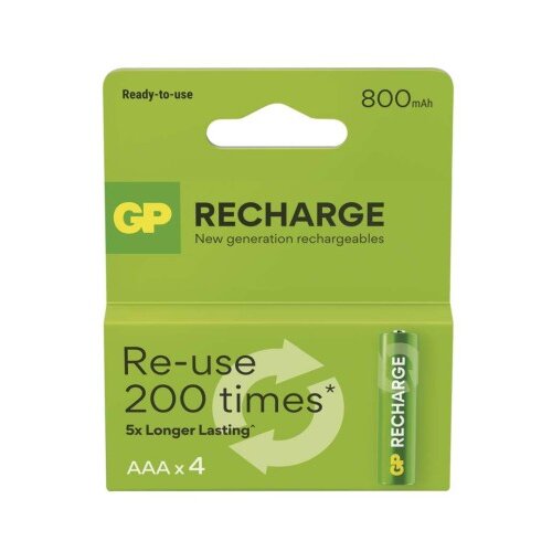  Polnilna baterija GP Recharge 800 AAA (HR03) 4kos 4/1 Cene