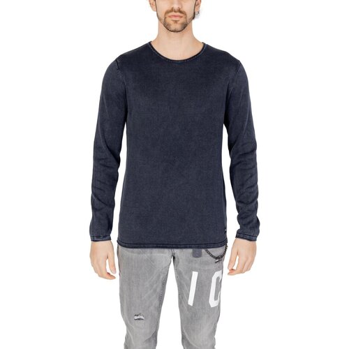 Jack & Jones Puloverji Jjeleo Knit Crew Neck Noos 12174001 Modra Cene