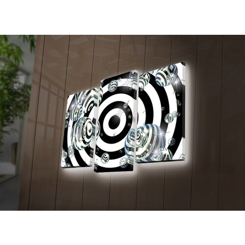 Wallity Set slika sa LED osvetljenjem 3PATDACT-3, 3 Dela Cene