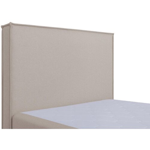 MID.YOU POSTELJA Z VZMETNICO 100 cm x 200 cm , tekstil, leseni material bež Slike