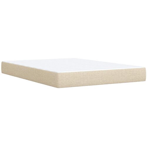  Boxspring krevet s madracem Krem 160 x 200 cm Tkanina 160 x 200 x 100.5 cm Slike
