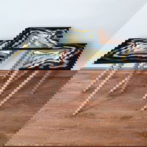 Hanah home 3Shp286 - multicolor multicolor nesting table (3 pieces) Cene