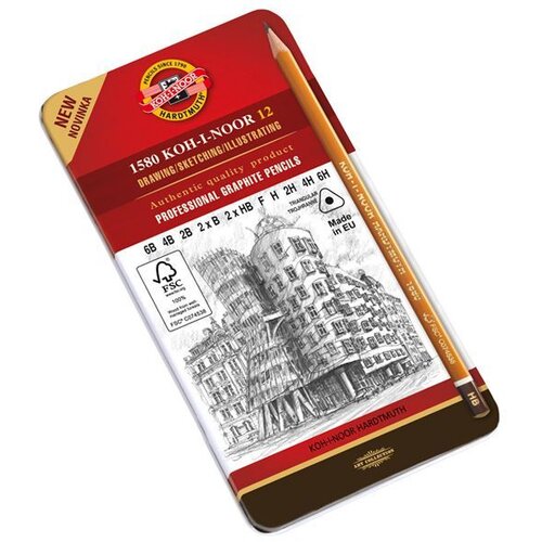 Koh i Noor Komplet grafitnih svinčnikov KOH-I-NOOR / 12-delni (grafitni svinčniki) Slike